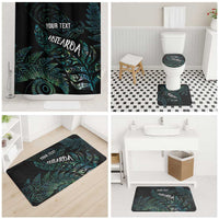 Aotearoa Personalized Lawn Bowls Maori Bathroom Set New Zealand Paua Shell Tribal Silver Fern LT7 - Polynesian Pride