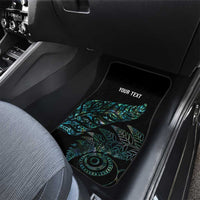 Aotearoa Personalized Lawn Bowls Maori Car Mats New Zealand Paua Shell Tribal Silver Fern - Polynesian Pride