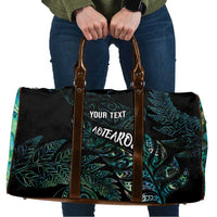 Aotearoa Personalized Lawn Bowls Maori Travel Bag New Zealand Paua Shell Tribal Silver Fern - Polynesian Pride