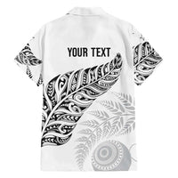 Aotearoa Personalized Lawn Bowls Maori Family Matching Tank Maxi Dress and Hawaiian Shirt New Zealand White Tribal Silver Fern LT7 - Polynesian Pride