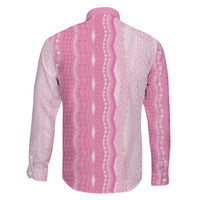 Vintage Pink Hawaiian Traditional Kapa Mix Flowers Lei Family Matching Short Sleeve Bodycon Dress and Hawaiian Shirt LT7 - Polynesian Pride