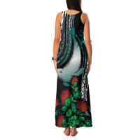 Aloha Hawaii Monk Seal Family Matching Tank Maxi Dress and Hawaiian Shirt Mix Ohia Lehua LT7 - Polynesian Pride