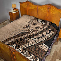 Bula Fiji Quilt Mocha Brown Kaivity Masi Tapa