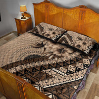 Bula Fiji Quilt Bed Set Mocha Brown Kaivity Masi Tapa
