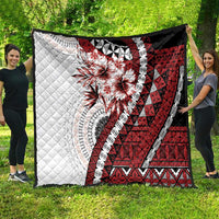 Bula Fiji Quilt White Kaivity Masi Tapa