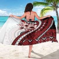 Bula Fiji Sarong White Kaivity Masi Tapa