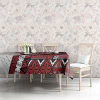 Bula Fiji Tablecloth White Kaivity Masi Tapa