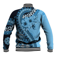 Bula Fiji Baseball Jacket Turquoise Kaivity Masi Tapa