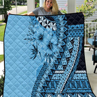 Bula Fiji Quilt Turquoise Kaivity Masi Tapa