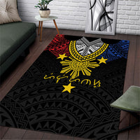 Philippines Heritage Baybayin Mix Polynesian Area Rug
