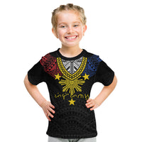 Philippines Heritage Baybayin Mix Polynesian Kid T Shirt