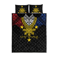 Philippines Heritage Baybayin Mix Polynesian Quilt Bed Set