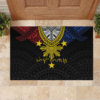 Philippines Heritage Baybayin Mix Polynesian Rubber Doormat
