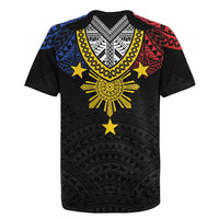 Philippines Heritage Baybayin Mix Polynesian Rugby Jersey