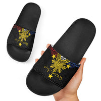 Philippines Heritage Baybayin Mix Polynesian Slide Sandals