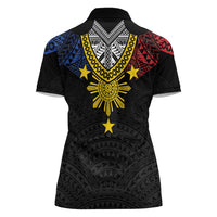 Philippines Heritage Baybayin Mix Polynesian Women Polo Shirt