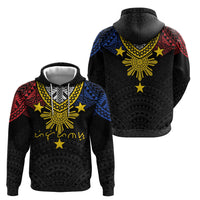 Philippines Heritage Baybayin Mix Polynesian Zip Hoodie