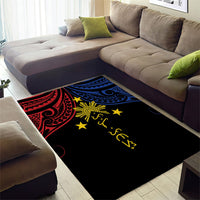 Philippines Heritage Area Rug Baybayin Philipinas Sun