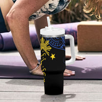 Philippines Heritage Tumbler With Handle Baybayin Philipinas Sun