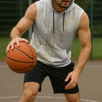 Samoa Lotu Tamaiti Mamanu Siapo Sleeveless Hoodie Golden Plumeria - Polynesian Pride