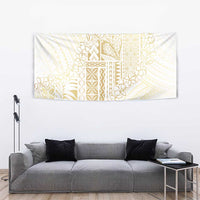 Samoa Lotu Tamaiti Mamanu Siapo Tapestry Golden Plumeria LT7 - Polynesian Pride