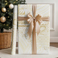Samoa Lotu Tamaiti Mamanu Siapo Wrapping Paper Golden Plumeria