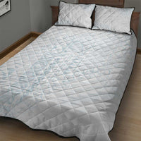 Samoa Lotu Tamaiti Mamanu Siapo Quilt Bed Set Off White Plumeria LT7 - Polynesian Pride