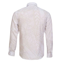 Samoa Lotu Tamaiti Ivory Family Matching Short Sleeve Bodycon Dress and Hawaiian Shirt Teuila Tatau LT7 - Polynesian Pride