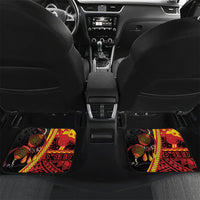 Papua New Guinea Independence Personalised Car Mats PNG Bagi and Lime Pot LT7 Set 2pcs - Back Black - Polynesian Pride