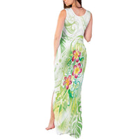 Summer Green Polynesian Jellyfish Tank Maxi Dress Watercolor Glows LT7 - Polynesian Pride