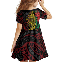 Vanuatu Meri Krismas Family Matching Tank Maxi Dress and Hawaiian Shirt Conch Shell Tribal Art LT7 - Polynesian Pride