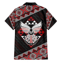 Taniko Aotearoa Family Matching Off The Shoulder Long Sleeve Dress and Hawaiian Shirt Poutama Mix Piwakawaka - Ver02 LT7 - Polynesian Pride