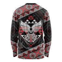 Taniko Aotearoa Long Sleeve Shirt Poutama Mix Piwakawaka - Ver02 LT7 - Polynesian Pride