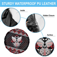 Taniko Aotearoa Spare Tire Cover Poutama Mix Piwakawaka - Ver02