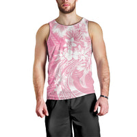 Polynesian Women's Day Men Tank Top Plumeria Passion - Pink LT7 - Polynesian Pride