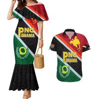 Personalised Penama and Papua New Guinea Day Couples Matching Mermaid Dress and Hawaiian Shirt Emblem Mix Style LT7 Colorful - Polynesian Pride