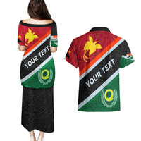 Personalised Penama and Papua New Guinea Day Couples Matching Puletasi Dress and Hawaiian Shirt Emblem Mix Style LT7 - Polynesian Pride