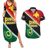 Personalised Penama and Papua New Guinea Day Couples Matching Summer Maxi Dress and Hawaiian Shirt Emblem Mix Style LT7 Colorful - Polynesian Pride