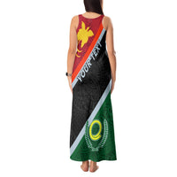 Personalised Penama and Papua New Guinea Day Tank Maxi Dress Emblem Mix Style LT7 - Polynesian Pride