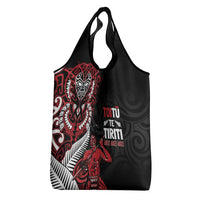 Aotearoa Toitu Te Tiriti Grocery Bag Whakairo Wheku LT7 - Polynesian Pride