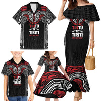 Aotearoa Maori Personalized Family Matching Mermaid Dress and Hawaiian Shirt Toitu Te Tiriti Ake! Ake! Ake! LT7 - Polynesian Pride