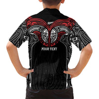 Aotearoa Maori Personalized Family Matching Short Sleeve Bodycon Dress and Hawaiian Shirt Toitu Te Tiriti Ake! Ake! Ake! LT7 - Polynesian Pride