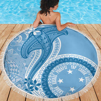 Micronesia FSM Beach Blanket Shark and Manta Classic Style
