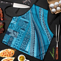 Pasifika Women's Day - Samoa Siapo Malu Tattoo Inspired Apron Turquoise
