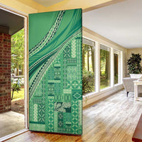 Pasifika Women's Day - Samoa Siapo Malu Tattoo Inspired Door Cover Jade