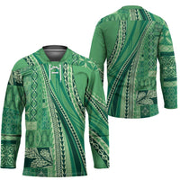 Pasifika Women's Day - Samoa Siapo Malu Tattoo Inspired Hockey Jersey Jade