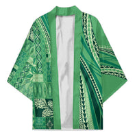 Pasifika Women's Day - Samoa Siapo Malu Tattoo Inspired Kimono Jade