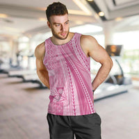 Pasifika Women's Day - Samoa Siapo Malu Tattoo Inspired Men Tank Top Pink