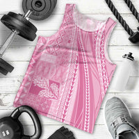 Pasifika Women's Day - Samoa Siapo Malu Tattoo Inspired Men Tank Top Pink