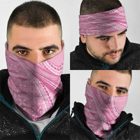 Pasifika Women's Day - Samoa Siapo Malu Tattoo Inspired Neck Gaiter Pink